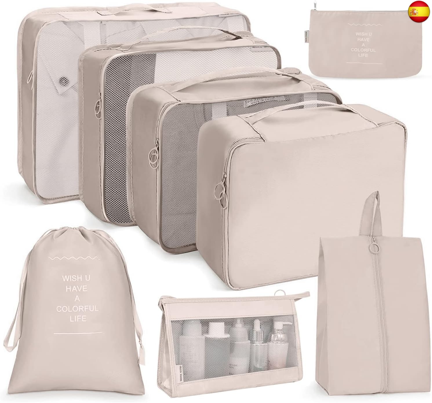 OSDUE Organizadores para Maletas,8 En 1 Set de Organizador de Equipaje,