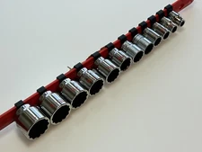 Matco Tools USA SB122TA 12pc SAE 5/16-1” Shallow Socket Set, 12 Point, 2 Snap On