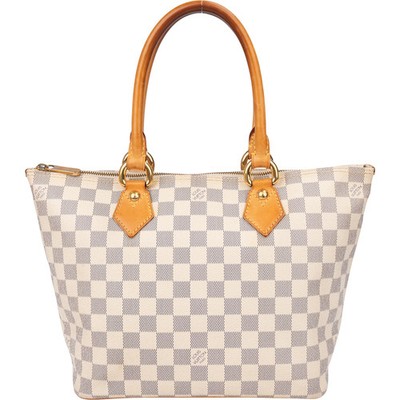 Louis Vuitton Damier Azur Monogram Saleya PM Handbag Tasche