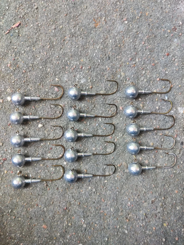 15 Stück Jigköpfe/ Rundköpfe 5/0 30gr.