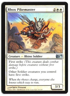 Rhox Pikemaster #26 - Magic 2010 - Normal - Uncommon - Near Mint