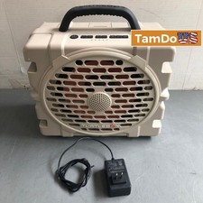 TurtleBox Grande Loud Outdoor Portable Bluetooth 5.4 Waterproof White Speaker