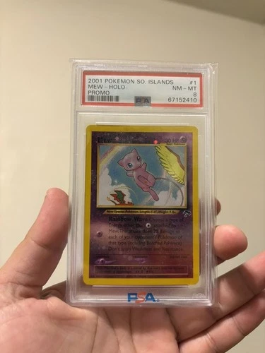Southern Islands Mew 1/18 Reverse Cosmos Holo PSA 8