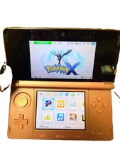 Nintendo 3DS CTR-001 Pink Coral Handheld Console Tested Works No Stylus