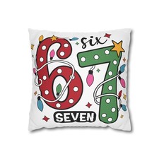 6 7 Festive Christmas Throw Pillowcase