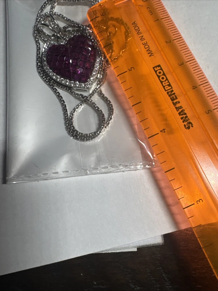 Colgante de zafiro hecho en laboratorio de plata de ley 925, piedra de nacimiento de septiembre hecho a mano Foto 2 de 3