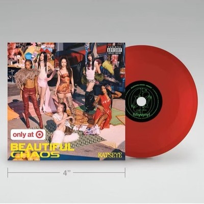 KATSEYE GNARLY / GABRIELA RED TINY VINYL 4  TARGET USA EXCLUSIVE BEAUTIFUL CHAOS