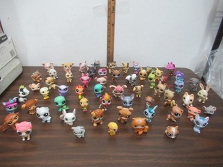 Littlest Pet Shop lot of 55 Dogs Cats more