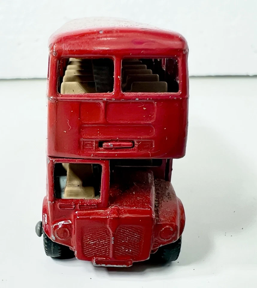 Matchbox Lesney No 5 Routemaster Bus London Diecast 1:64 dt. Werbung seitlich - Bild 3 von 4