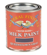 General Finishes Water Based Milk 16 Fl Oz (Pack of 1), Queenstown Gray