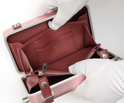 Dior x Rimowa Collaboration Personal Aluminum Crossbody Bag Pink