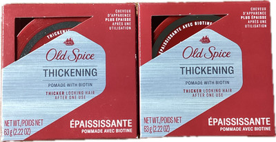 Lot 2 X Old Spice Thickening Pomade Biotin | Thicker Looking Hair after One Use!