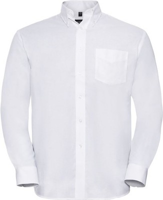 Herren Oxford Langarmhemd   Business/Freizeit, Uni, Regular, Button-Down-Kragen