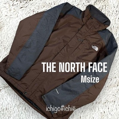 The North Face HyVent Jacket Men's M Brown Gray Quilted Lining No Hood 107E