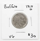 1918-D Buffalo Nickel Very Good VG Coin - 890b