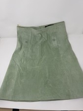 Hallhuber Lederrock – Größe 36 – Salbegrün