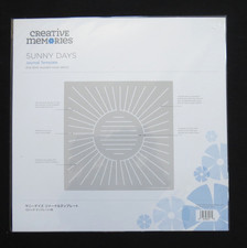 Creative Memories 12x12 SUNNY DAYS Journal Template Reusable Mylar Stencil NLA