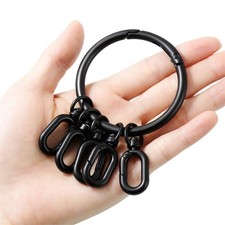1Set Key Organizer, Keyring with 5 Keychains,keys assortment manager distingu...