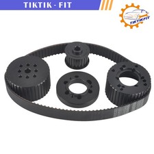 Billet Aluminum Gilmer Belt Drive Pulley Kit For Sbm Small Block Mopar 318 360