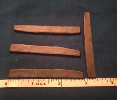 4 Martin Compensated Black Tusq acoustic guitar Bridge Saddles 2  7/8ths inches