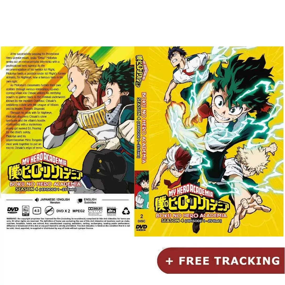 ENGLISH DUBBED My Hero Academia SEASON 6 (Vol.1-25 End) DVD All Region