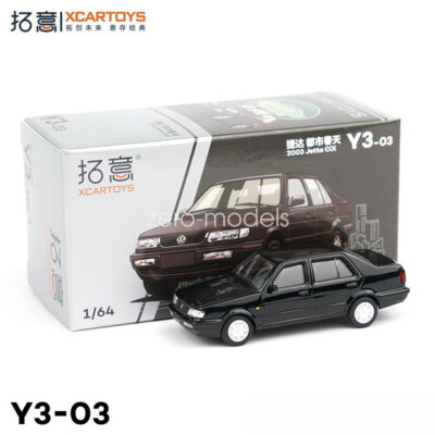 ミニカー VOLKSWAGEN XCARTOYS 1/64 Scale Volkswagen Jetta CIX 2003 Black Diecast Car