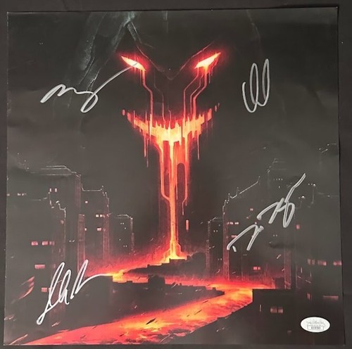 Disturbed Divisive Album Insert Signed By The Band 12 x 12 (JSA) - Bild 1 von 8