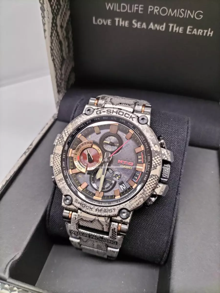 CASIO MTG-B1000 G-SHOCK Python Pattern Men's Wrist Watch