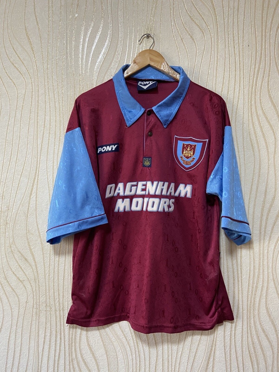 WEST HAM UNITED 1995 1996 HOME FOOTBALL SHIRT SOCCER JERSEY WEST HAM UNITED 1995 1996 HOME FOOTBALL SHIRT SOCCER JERSEY