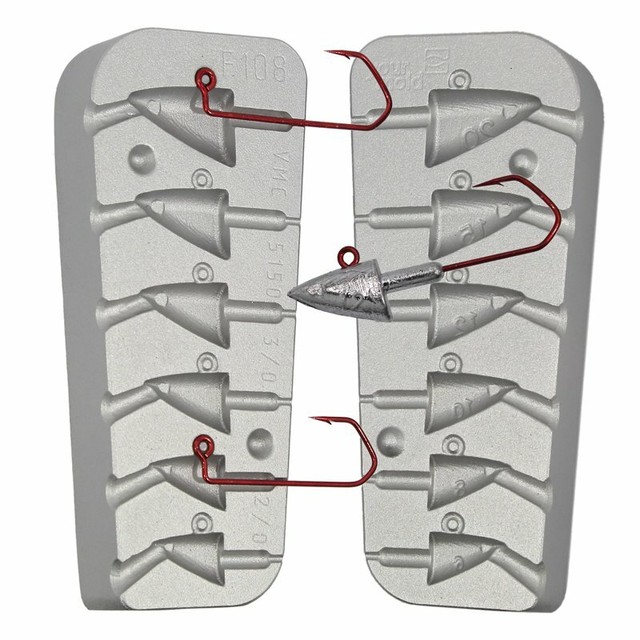 Jig Lead Mold 6/8/10/12/15/20 grams Fish head sinkers Mould Sea