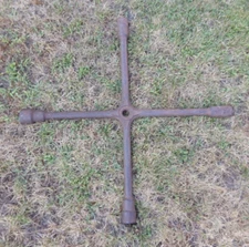 Vintage Ken Tool Heavy Duty 4 Way Truck Tire Iron Lug Wrench Akron OH Forged 356