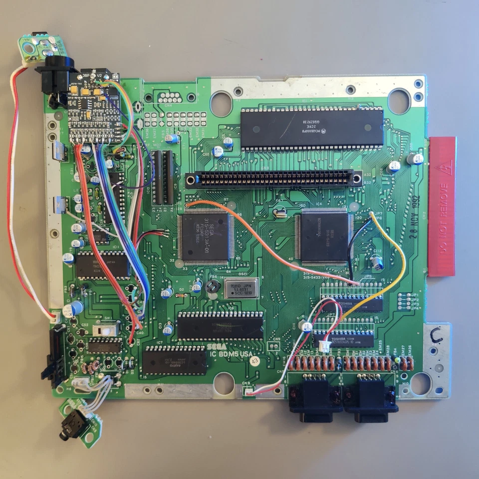 Sega Genesis Triple Bypass Install + Recap (Includes 3BP board and parts) - Image 3 of 4