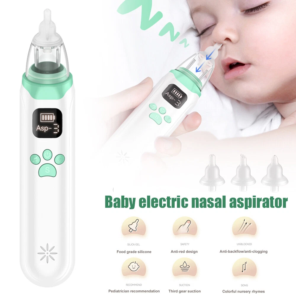 Baby Nasal Aspirator Electric Safe Hygienic Nose Cleaner Oral Snot