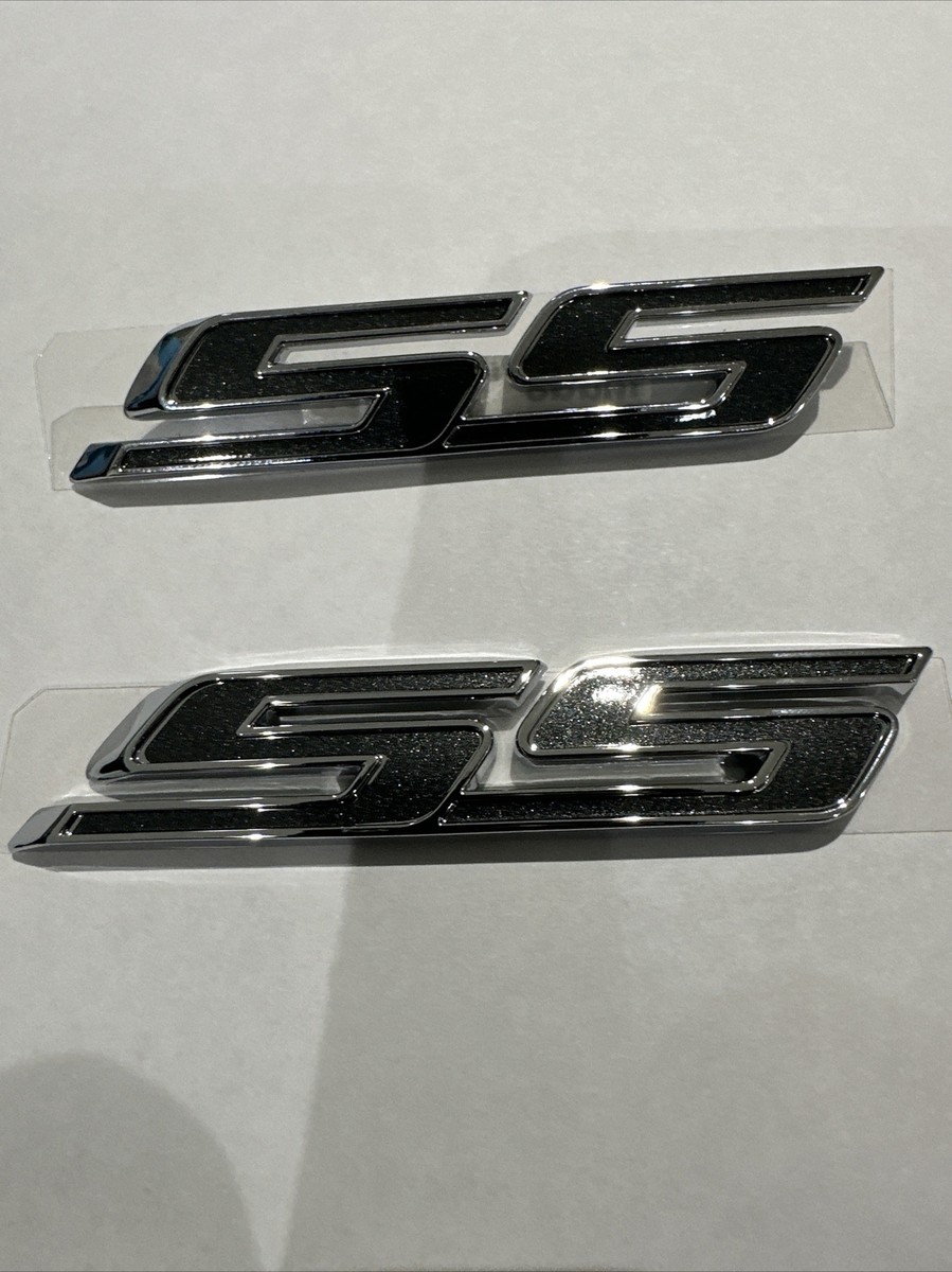 2016-2023 Chevrolet Camaro SS Front & Rear Emblems Nightfall Gray