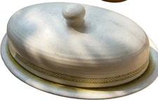 Franciscan Earthenware Hacienda Green, Butter Dish Lid Vtg Cottagecore Farmhouse