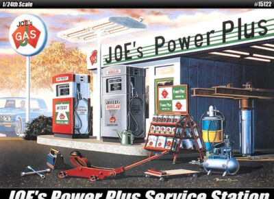 15122 ACADEMY 1/24 Joe`s Power Plus Gas Service Station