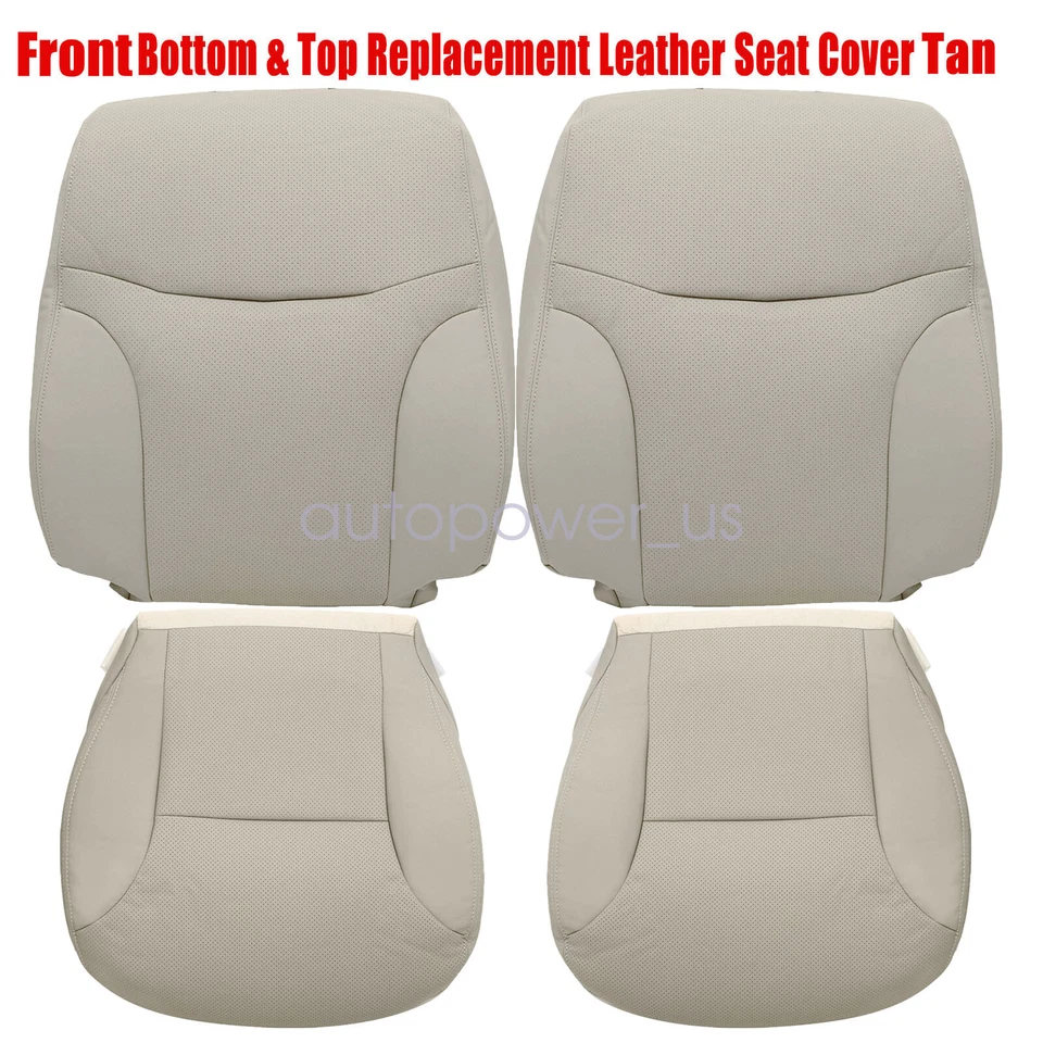 2002 to 2006 For Lexus ES300 ES330 Front Side Bottom/Top Leather Seat Cover Tan Foto 3 de 4