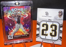 ⚡️Fernando tatis jr⭐️Bomb squad🚀pink holofoil fireworks refractor🔥🚀