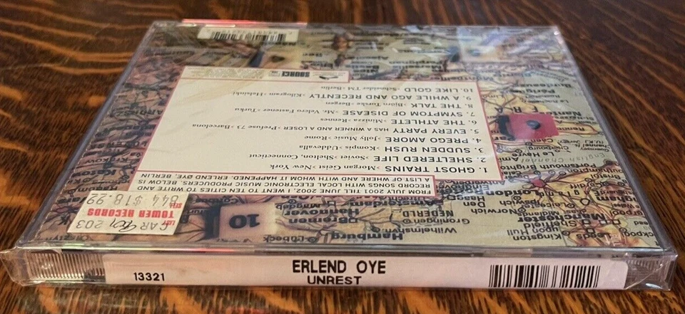 SEALED CD~ ERLEND OYE~ 2003~ UNREST~ HYPE STICKER~ NEW OLD STOCK - Imagem 3 de 4