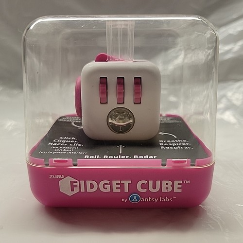 ZURU Fidget Cube by Antsy Labs White Pink Silver Buttons Fidget Cube 2017