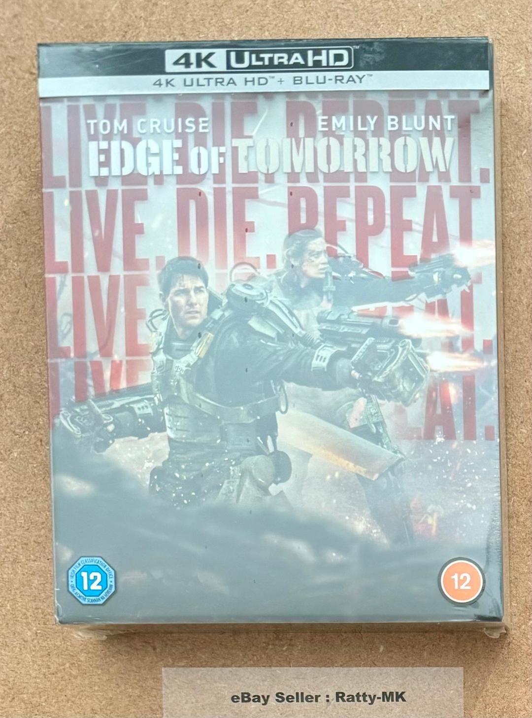 EDGE OF TOMORROW  (UK) 4K + BLU RAY ULTIMATE COLLECTOR'S EDITION STEELBOOK - NEW