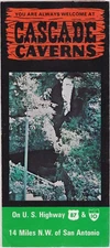 1970's Cascade Caverns Texas Promotional Brochure