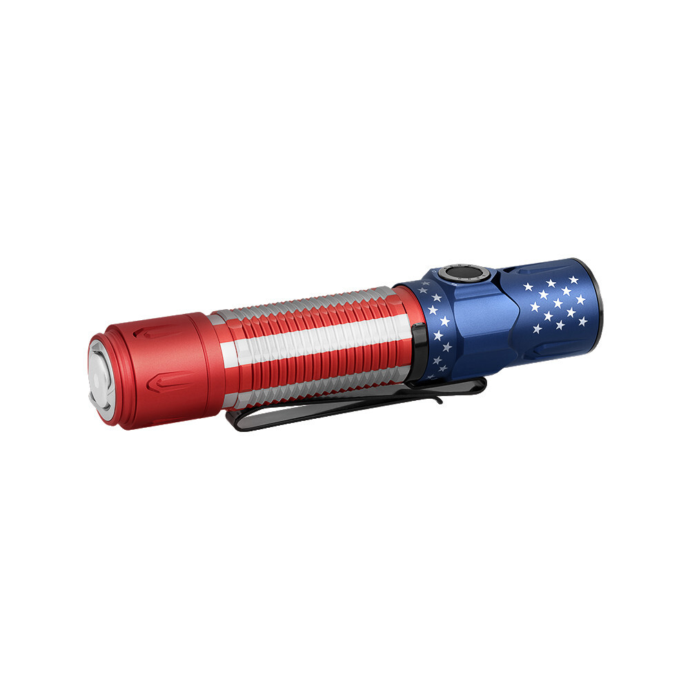 Olight Warrior 3S Stars & Stripes Dual-Switch Tactical Flashlight