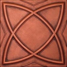 Decorative Texture Ceiling Tiles Glue UP - R13AC Antique Copper On SALE
