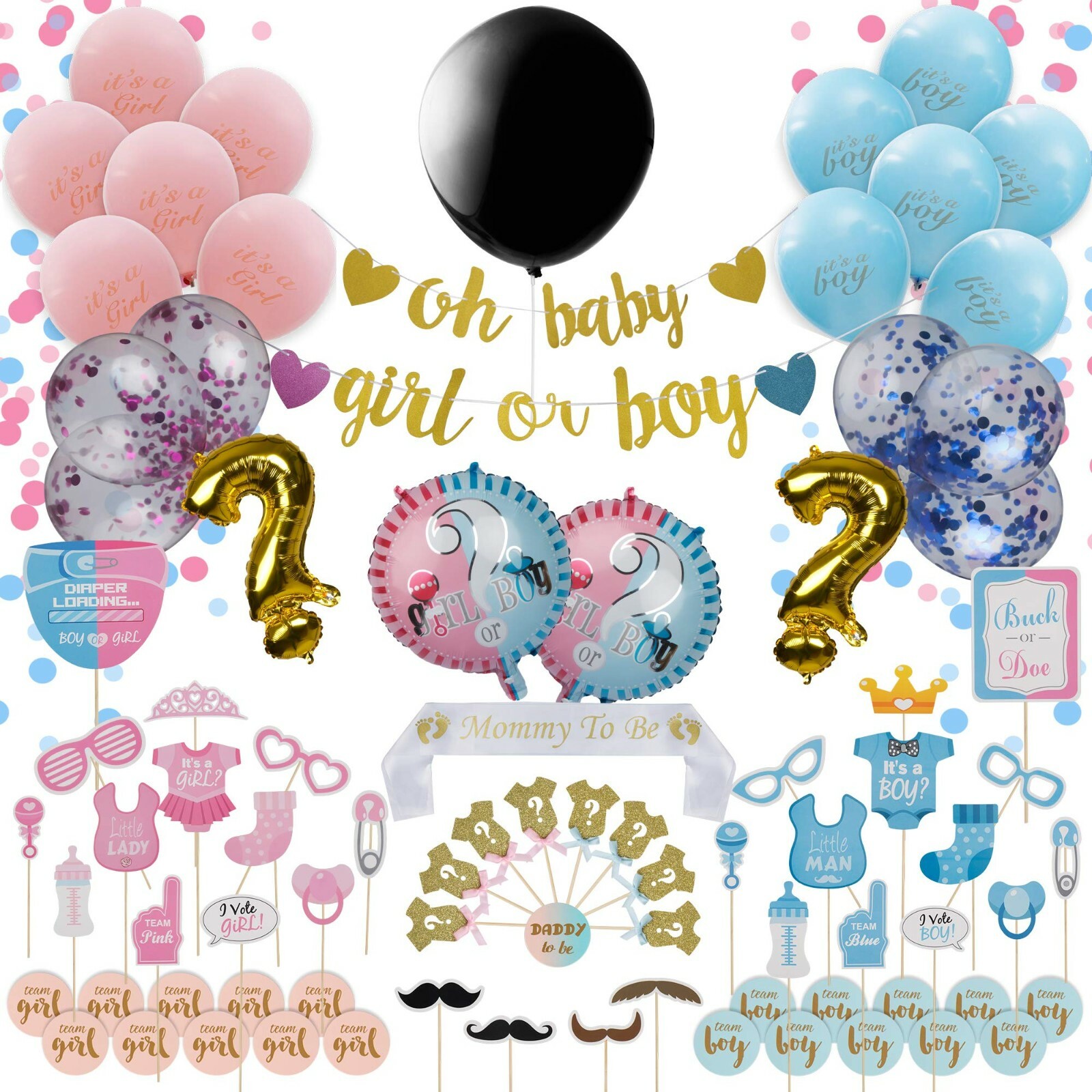 Baby Shower Decorations And Gender Reveal Party Supplies 8 Letters Silver For Sale Online Ebay