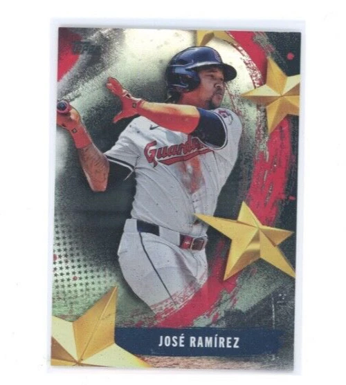 Jose Ramirez Stars Of MLB Black Foil 2025 Topps Series 1 #SMLB-20 Guardians 3/10