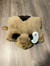 Soft Cuddly Brown Dog Pillow Pet