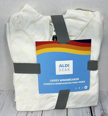 Aldi Gear Ladies Windbreaker Womens Size XL White