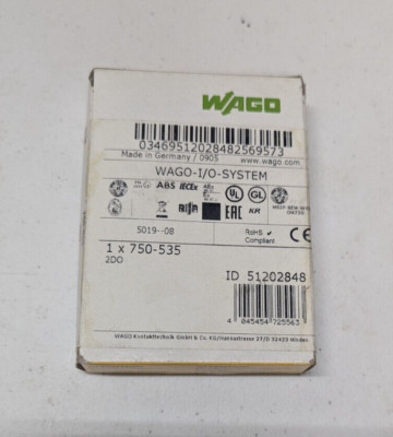 WAGO 750-535 2DO 24VDC 2-CHANNEL DIGITAL OUTPUT MODULE