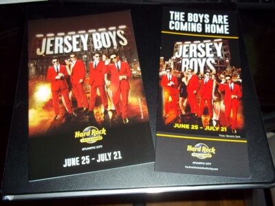 JERSEY BOYS, 2019 2nd National Tour Program Flyer, Hard